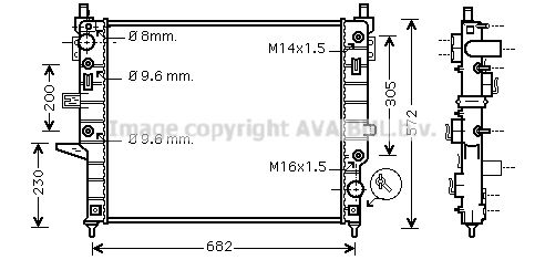 AVA QUALITY COOLING Radiators, Motora dzesēšanas sistēma MS2271